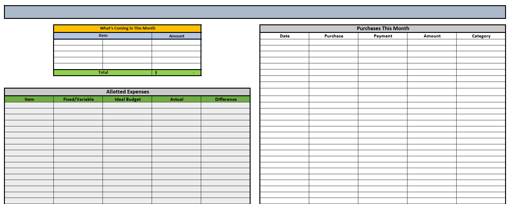 Apps? Excel? NO – I need a PRINTABLE Budget Planner!